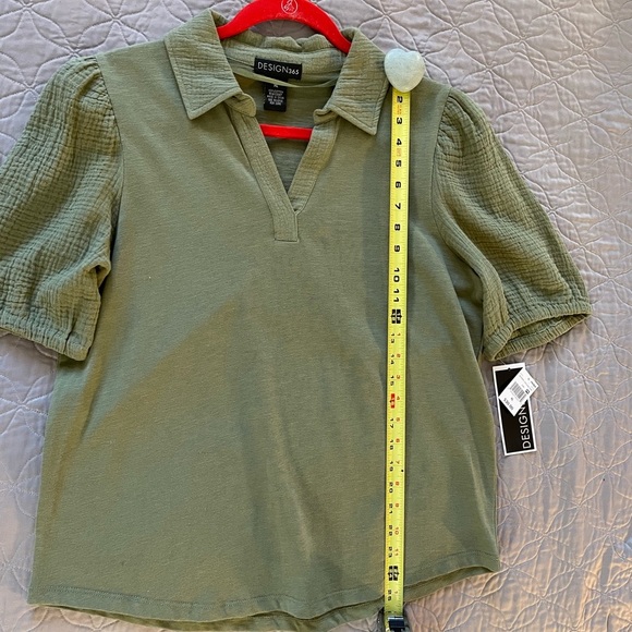 Design 365 puff sleeve polo style shirt - Picture 4 of 9
